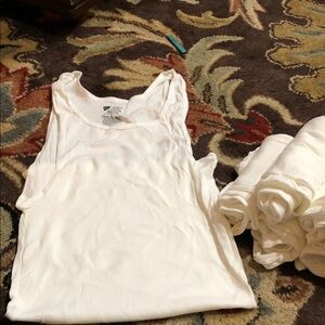 Classic men’s White Rib Tank Top 6 shirts